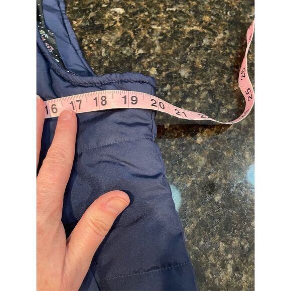 True Craft Women's Puffer Vest Navy Blue Size L Snap Closure Casual - Picture 10 of 10